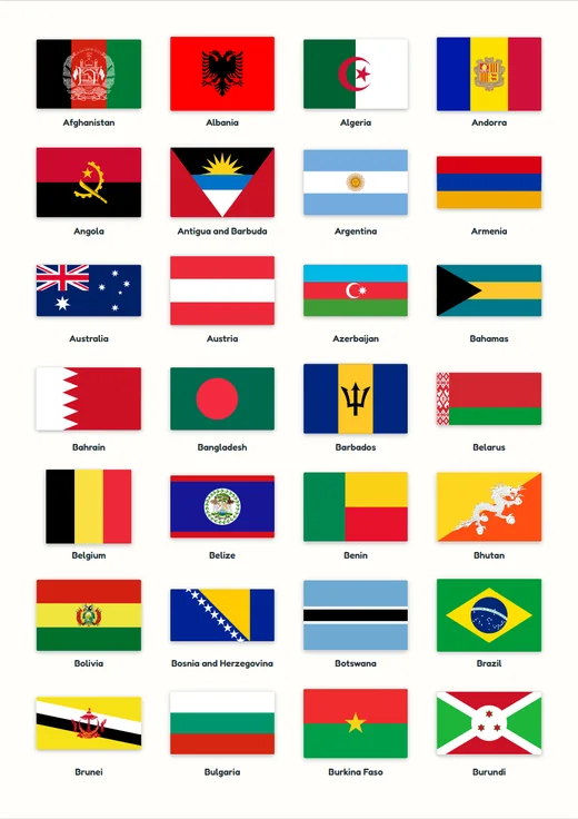 Flags of the World page: All the flags: Afghanistan to Burundi